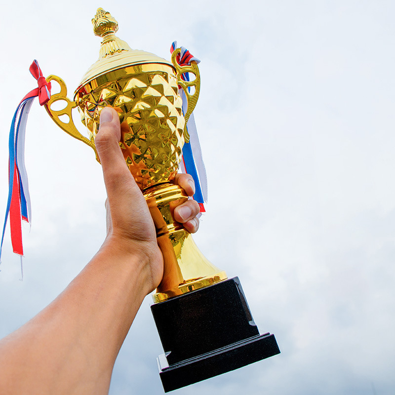 Custom Gold Trophy – Personalized Iron Alloy Award Cup